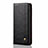 Leather Case Stands Flip Cover T01 Holder for Oppo F15 Black