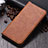 Leather Case Stands Flip Cover T01 Holder for Oppo RX17 Pro Brown