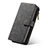 Leather Case Stands Flip Cover T01 Holder for Samsung Galaxy Note 10 Black