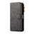 Leather Case Stands Flip Cover T01 Holder for Samsung Galaxy Note 10 Plus 5G Black