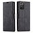 Leather Case Stands Flip Cover T01 Holder for Samsung Galaxy Note 20 5G Black