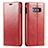 Leather Case Stands Flip Cover T01 Holder for Samsung Galaxy S10e Red