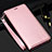 Leather Case Stands Flip Cover T01 Holder for Samsung Galaxy S20 Plus Rose Gold