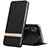 Leather Case Stands Flip Cover T01 Holder for Xiaomi Mi Note 10 Black