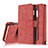 Leather Case Stands Flip Cover T02 Holder for Apple iPhone 6 Plus Red