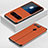 Leather Case Stands Flip Cover T02 Holder for Huawei Honor V20 Orange