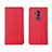 Leather Case Stands Flip Cover T02 Holder for Huawei Mate 20 Lite Red