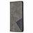 Leather Case Stands Flip Cover T02 Holder for Huawei Nova Lite 3 Plus Gray