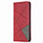 Leather Case Stands Flip Cover T02 Holder for Huawei Nova Lite 3 Plus Red