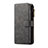 Leather Case Stands Flip Cover T02 Holder for Samsung Galaxy S10 Black