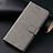 Leather Case Stands Flip Cover T02 Holder for Samsung Galaxy S20 Plus Gray