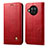 Leather Case Stands Flip Cover T02 Holder for Xiaomi Mi 10i 5G Red