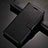 Leather Case Stands Flip Cover T02 Holder for Xiaomi Redmi Note 8 (2021) Black