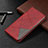 Leather Case Stands Flip Cover T02 Holder for Xiaomi Redmi Note 9 Pro Red