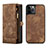 Leather Case Stands Flip Cover T03 Holder for Apple iPhone 12 Pro Max