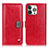 Leather Case Stands Flip Cover T03 Holder for Apple iPhone 14 Pro Max Red