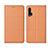 Leather Case Stands Flip Cover T03 Holder for Huawei Nova 6 Orange