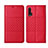 Leather Case Stands Flip Cover T03 Holder for Huawei Nova 6 Red