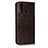 Leather Case Stands Flip Cover T03 Holder for Huawei Nova Lite 3 Plus Brown