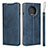 Leather Case Stands Flip Cover T03 Holder for OnePlus 7T Blue