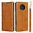 Leather Case Stands Flip Cover T03 Holder for OnePlus 7T Orange