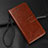 Leather Case Stands Flip Cover T03 Holder for Oppo R17 Pro Brown