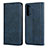 Leather Case Stands Flip Cover T03 Holder for Oppo Reno3 Blue