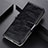 Leather Case Stands Flip Cover T03 Holder for Oppo Reno3 Pro Black