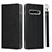 Leather Case Stands Flip Cover T03 Holder for Samsung Galaxy S10 5G Black