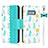 Leather Case Stands Flip Cover T03 Holder for Samsung Galaxy S10e Cyan