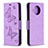 Leather Case Stands Flip Cover T03 Holder for Xiaomi Mi 10i 5G Clove Purple