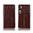 Leather Case Stands Flip Cover T03 Holder for Xiaomi Mi Note 10 Pro Brown