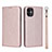 Leather Case Stands Flip Cover T04 Holder for Apple iPhone 11 Rose Gold