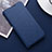 Leather Case Stands Flip Cover T04 Holder for Huawei Honor 20i Blue