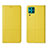 Leather Case Stands Flip Cover T04 Holder for Huawei Nova 7i Yellow