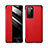 Leather Case Stands Flip Cover T04 Holder for Huawei P40 Red