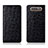 Leather Case Stands Flip Cover T04 Holder for Samsung Galaxy A80 Black