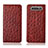 Leather Case Stands Flip Cover T04 Holder for Samsung Galaxy A90 4G Red