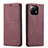 Leather Case Stands Flip Cover T04 Holder for Xiaomi Mi 11 Lite 4G Purple