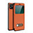 Leather Case Stands Flip Cover T05 Holder for Apple iPhone 12 Orange