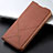 Leather Case Stands Flip Cover T05 Holder for Huawei Honor 20i Brown