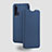 Leather Case Stands Flip Cover T05 Holder for Huawei Nova 6 Blue