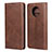 Leather Case Stands Flip Cover T05 Holder for OnePlus 7T Brown