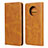 Leather Case Stands Flip Cover T05 Holder for OnePlus 7T Orange