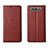 Leather Case Stands Flip Cover T05 Holder for Samsung Galaxy A90 4G Red Wine