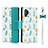 Leather Case Stands Flip Cover T05 Holder for Samsung Galaxy Note 10 Plus Cyan