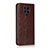 Leather Case Stands Flip Cover T05 Holder for Xiaomi Redmi K30 Pro Zoom Brown