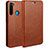 Leather Case Stands Flip Cover T05 Holder for Xiaomi Redmi Note 8 (2021)
