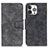 Leather Case Stands Flip Cover T06 Holder for Apple iPhone 14 Pro Black