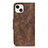 Leather Case Stands Flip Cover T06 Holder for Apple iPhone 15